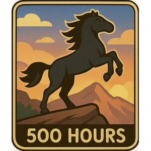 Saddle Up 500 Hour Milestone Challenge